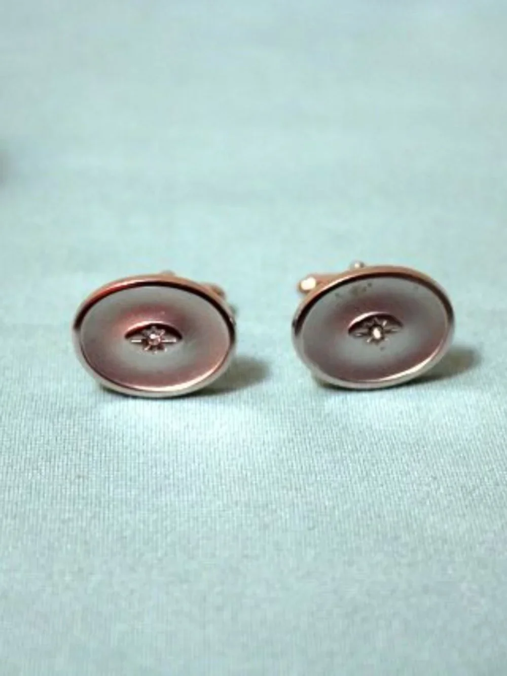 Anson Men's Cuff Links & Blue Gemstone Cuff Links - Vintage